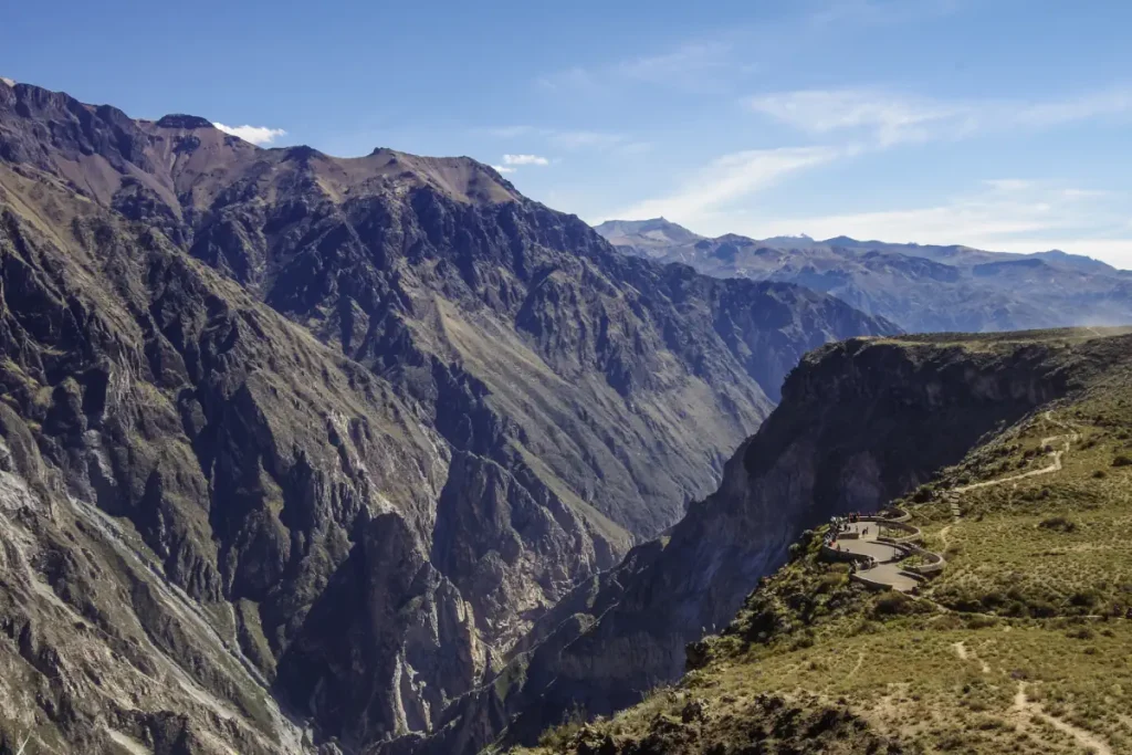Natural wonders: A view of the Colca Canyon near Cruz Del Condor viewpoint