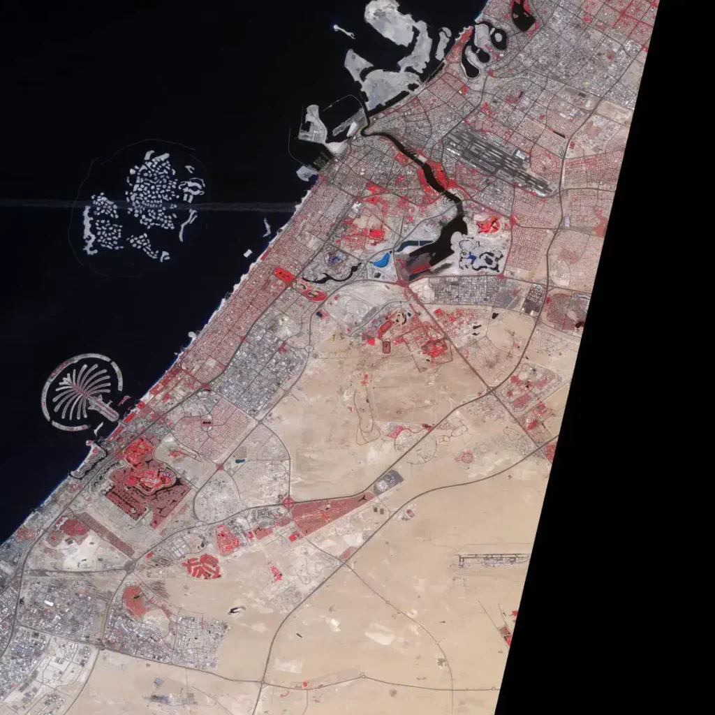 Changing Earth: Dubai from space, April 25, 2011
