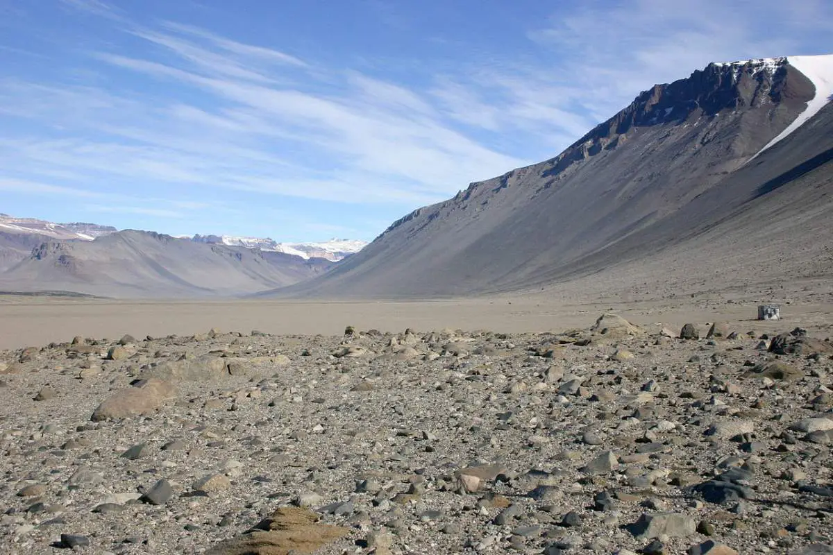 Common Misconceptions about Earth: Wright Valley, McMurdo Dry Valleys, Antarctica - from the Bull Pass