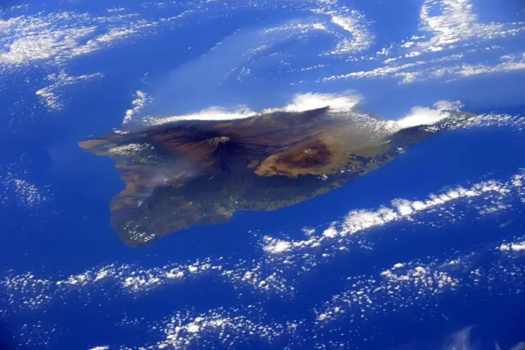 Hawaii from the International Space Station, February 28, 2015