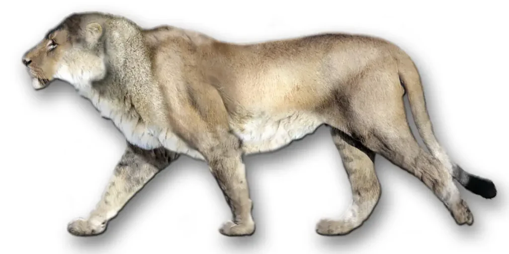 Largest prehistoric cats: The American lion (Panthera leo atrox or P. atrox)