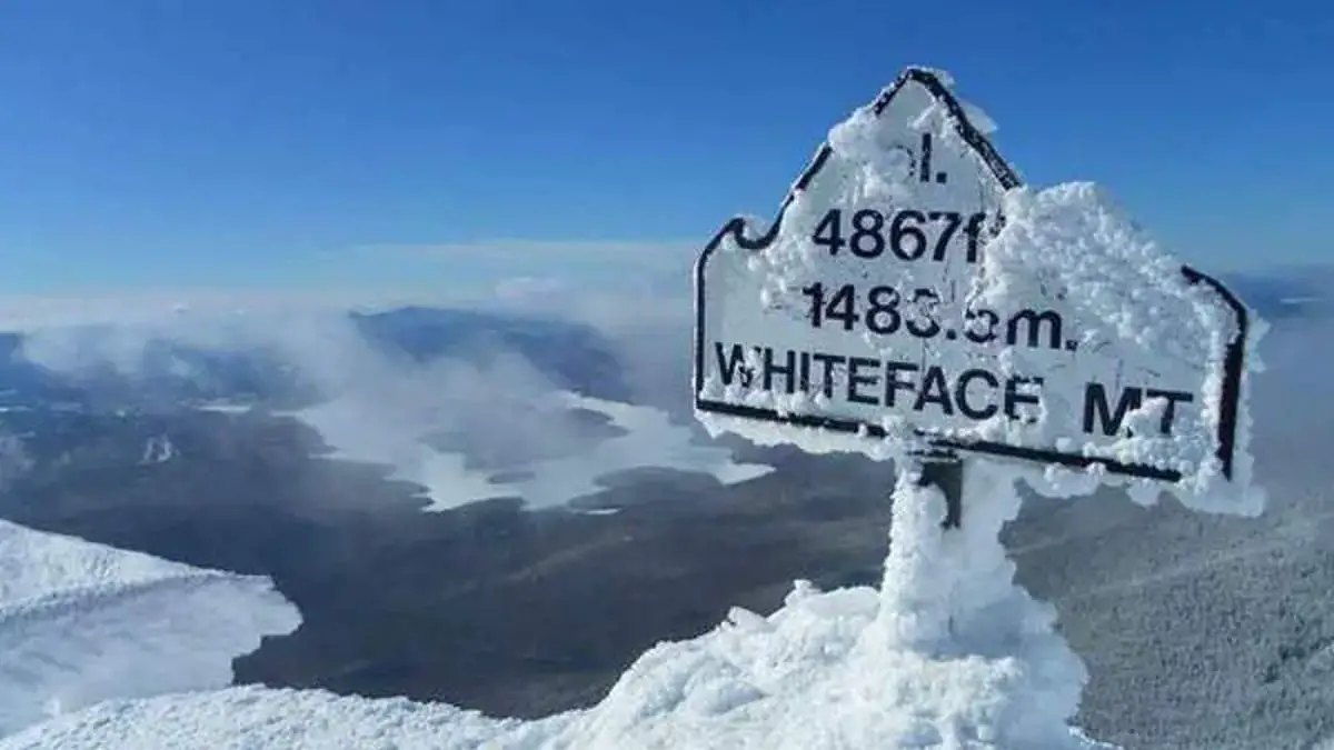 The summit of Whiteface Mountain