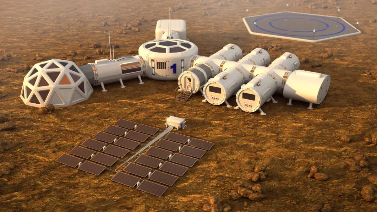 The colony on Mars