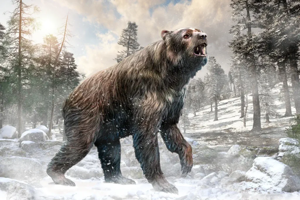 Largest prehistoric mammals: Arctodus [short-faced bear]