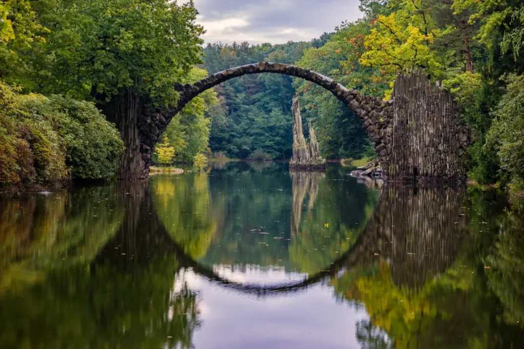 Rakotzbrücke [Devil's Bridge] in Kromlau Park, Germany