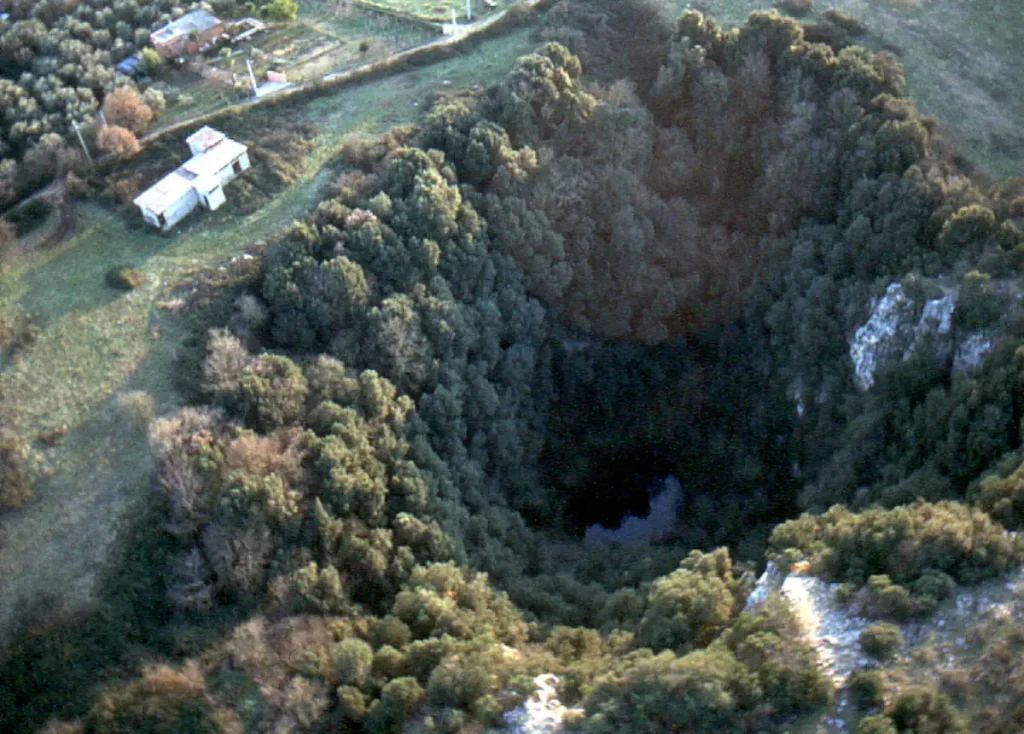 Pozzo del Merro, the deepest sinkhole in the world