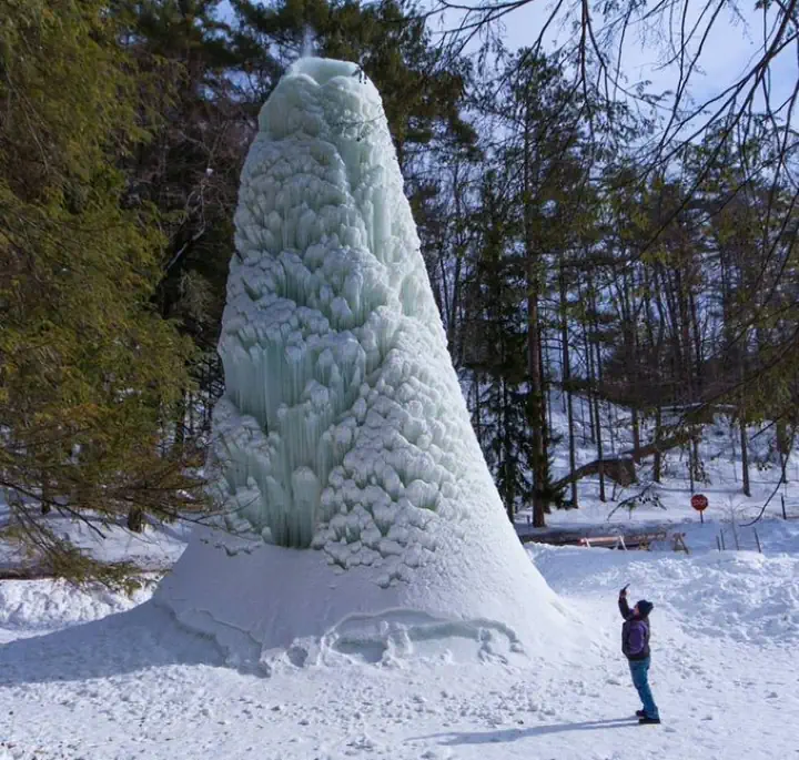 Ice volcano