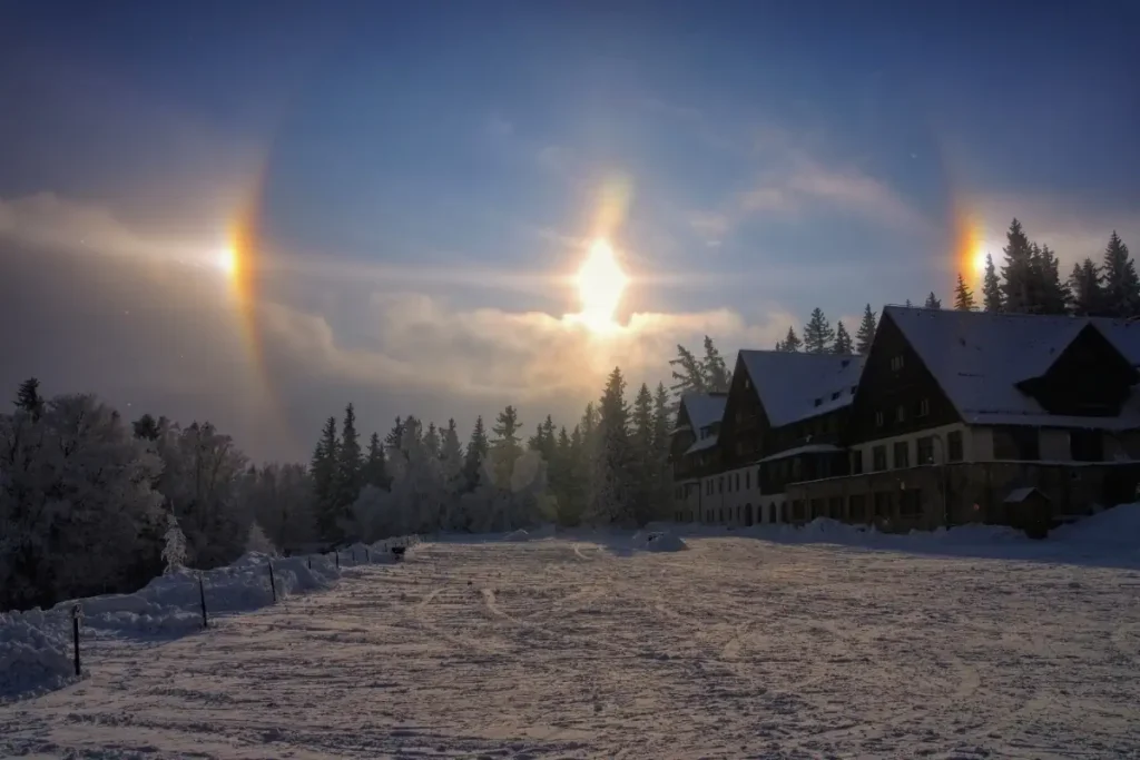 Sun dog, a rare atmospheric phenomenon