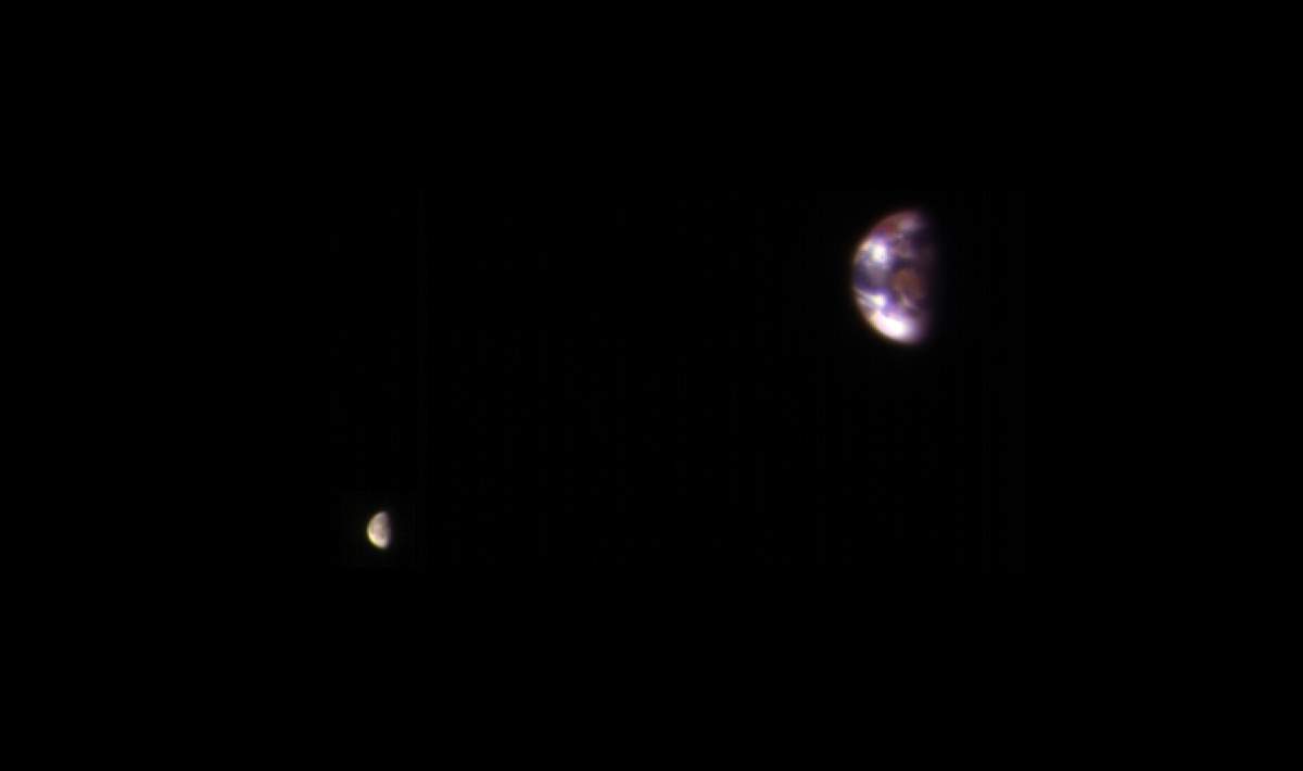 Earth and Moon from Mars