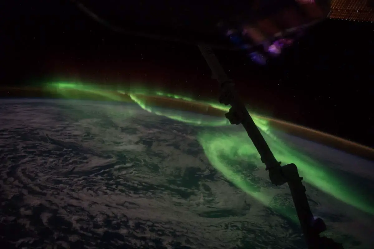Most Beautiful Earth Images Taken From the International Space Station in 2016: International Space Station - Aurora South of Australia (June 24, 2016)