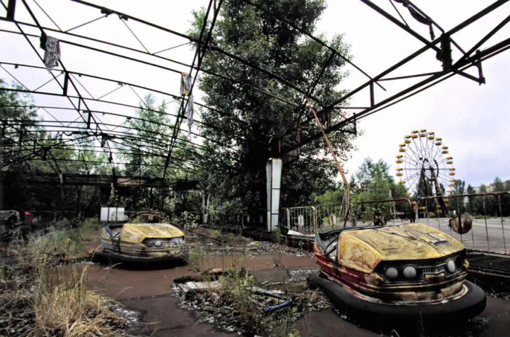 Will humans go extinct? Pripyat amusement park after Chernobyl disaster