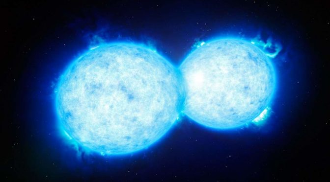 Two colliding stars
