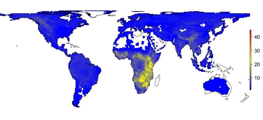 World - current animal diversity
