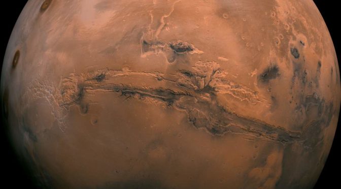Mars - Valles Marineris Hemisphere Enhanced