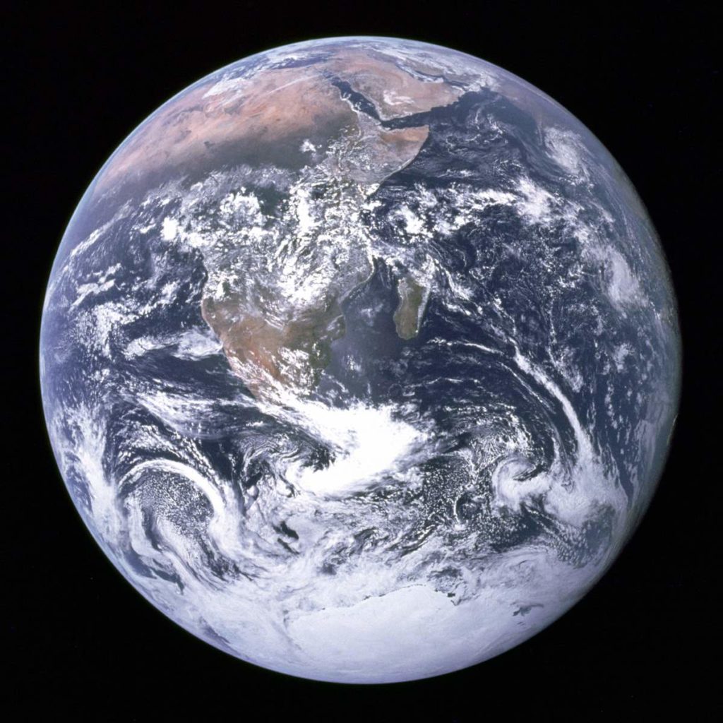 The first Earth day - The Blue Marble