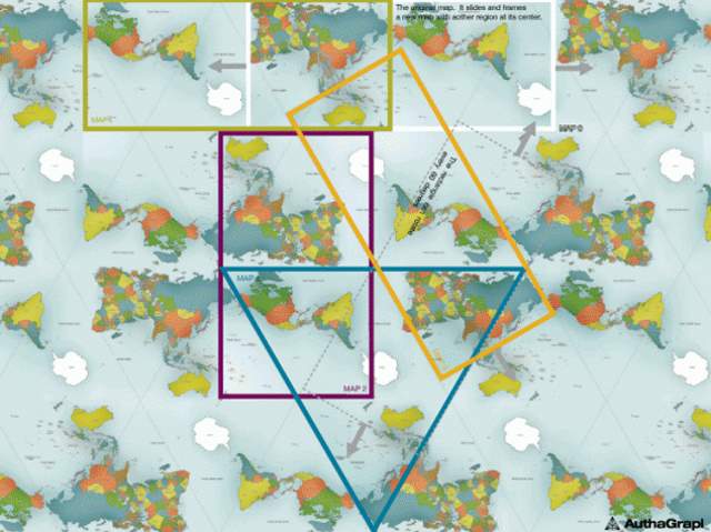 Most Accurate World Map: AuthaGraph World Map - tiled