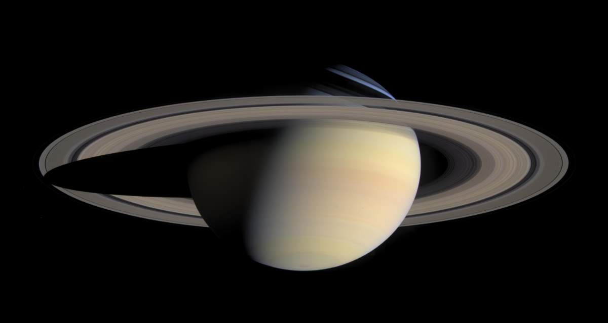 Saturn From Cassini (October 6, 2004)