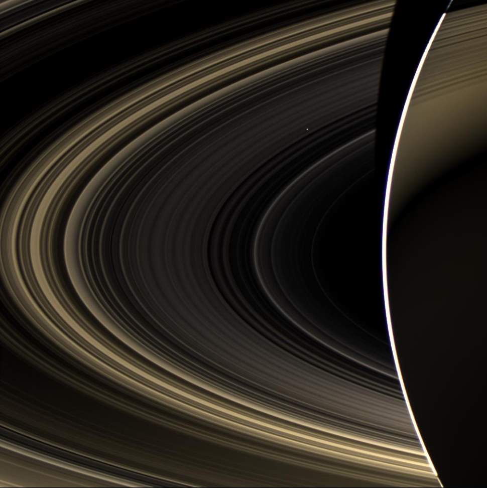 Venus From Saturn, Cassini Image (November 10, 2012)
