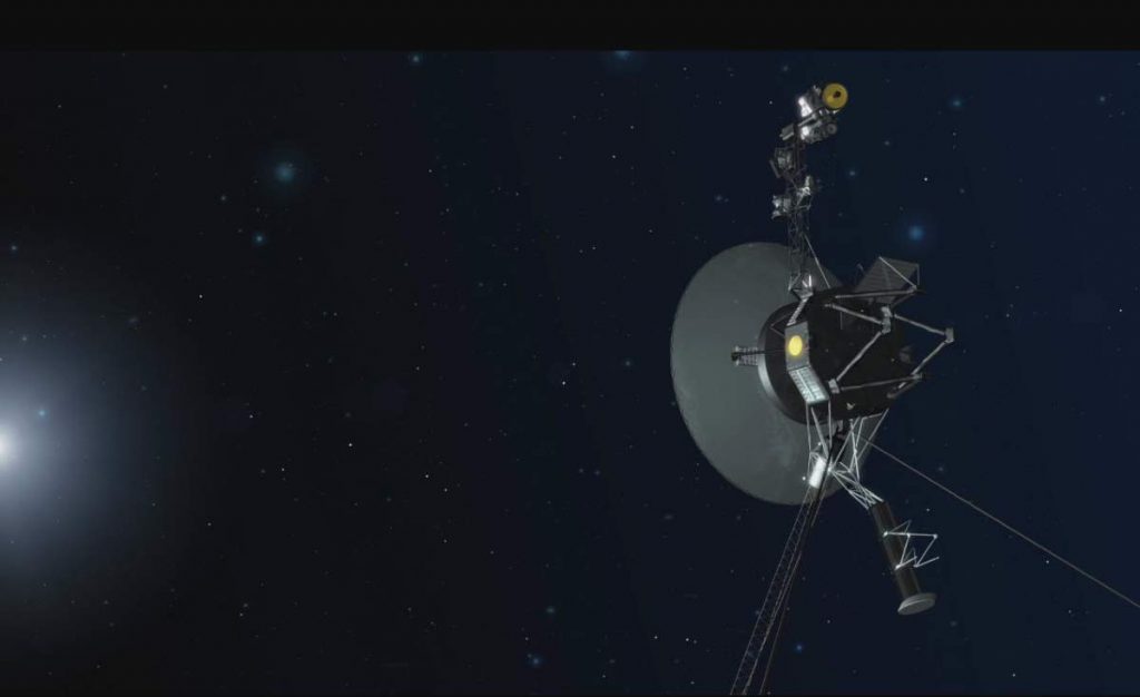 Top 20 Exciting Advances in Space Science in the 2010s: Voyager 1 in Deep Space (Artist Conception)