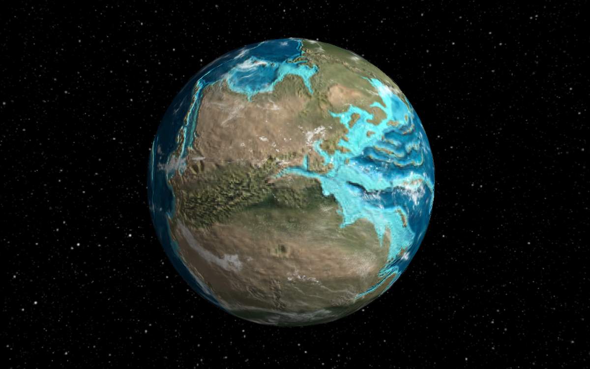 Ancient Earth (240 million years ago) - Pangaea