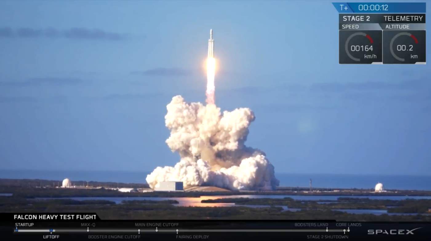 Falcon Heavy Test Flight: Liftoff