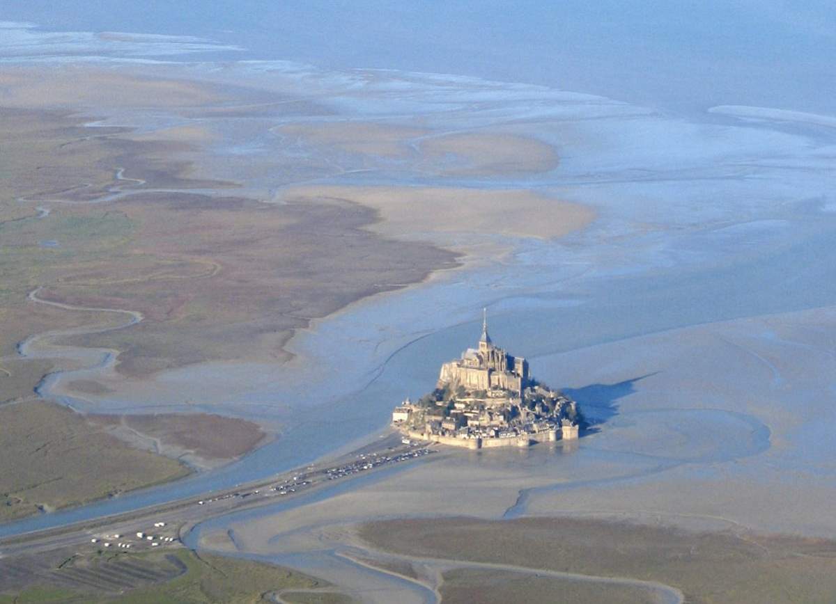 Mont Saint-Michel aerial view