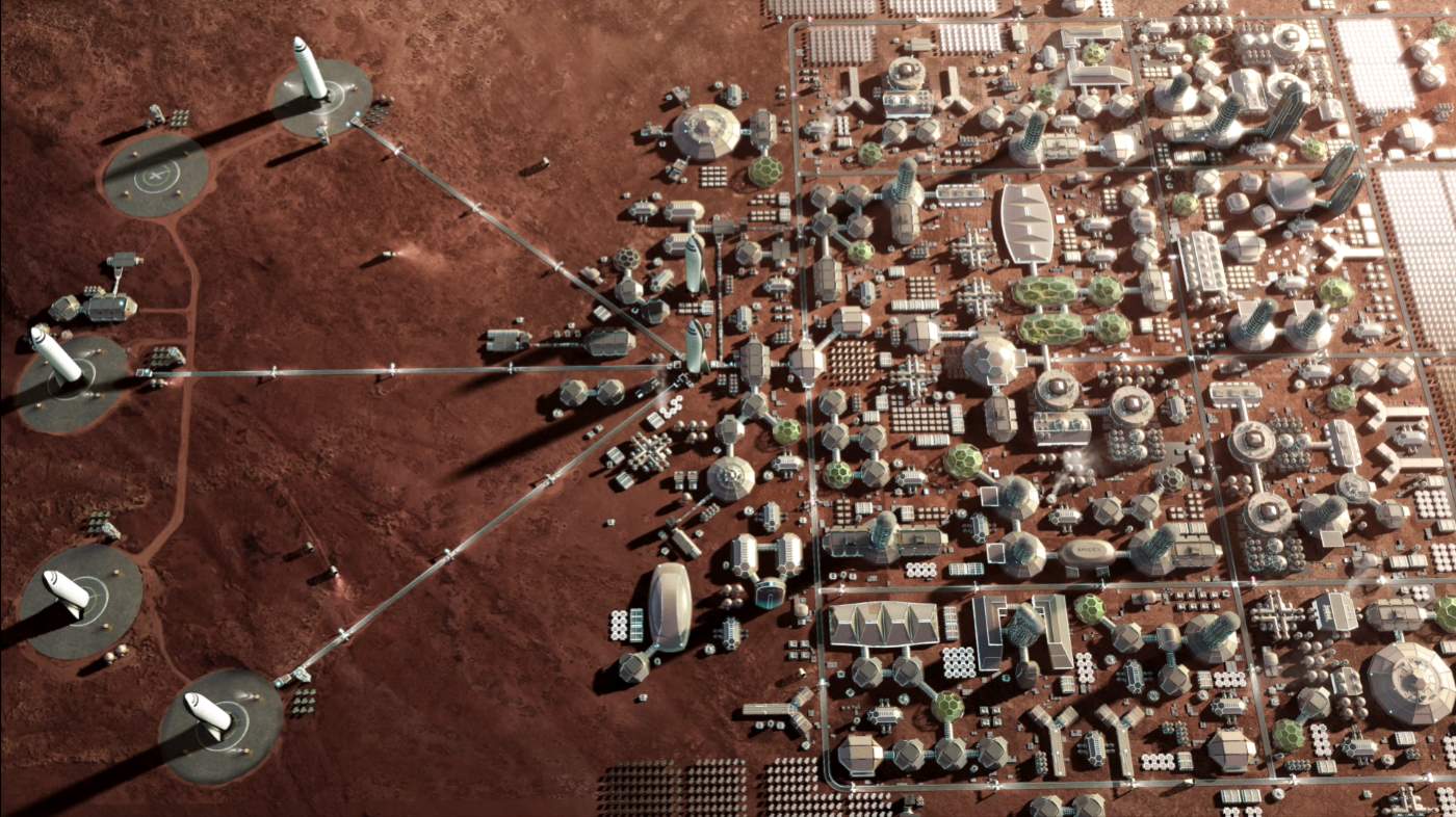 SpaceX Martian city