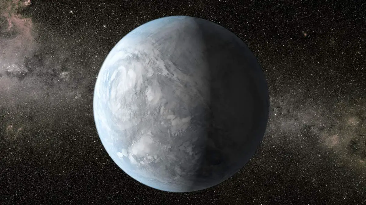 Kepler-62e artist conception. A super-earth