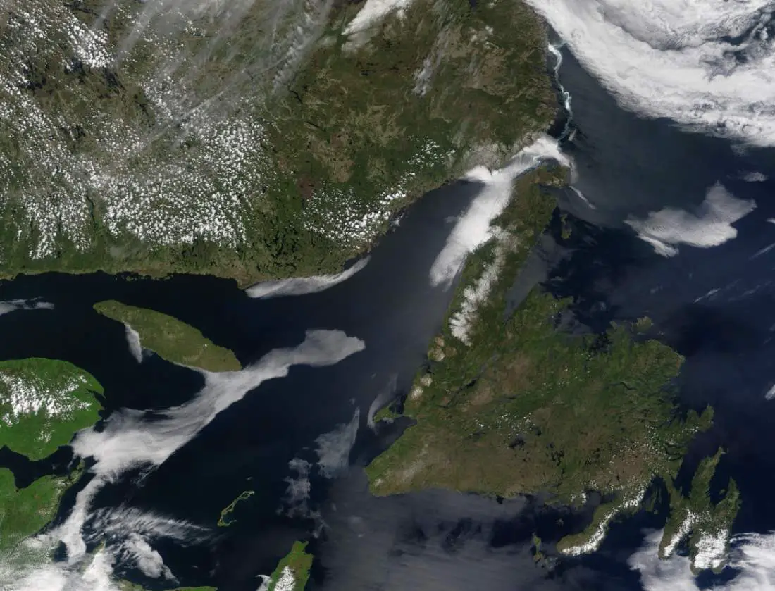 Largest Islands on Earth: Newfoundland from space