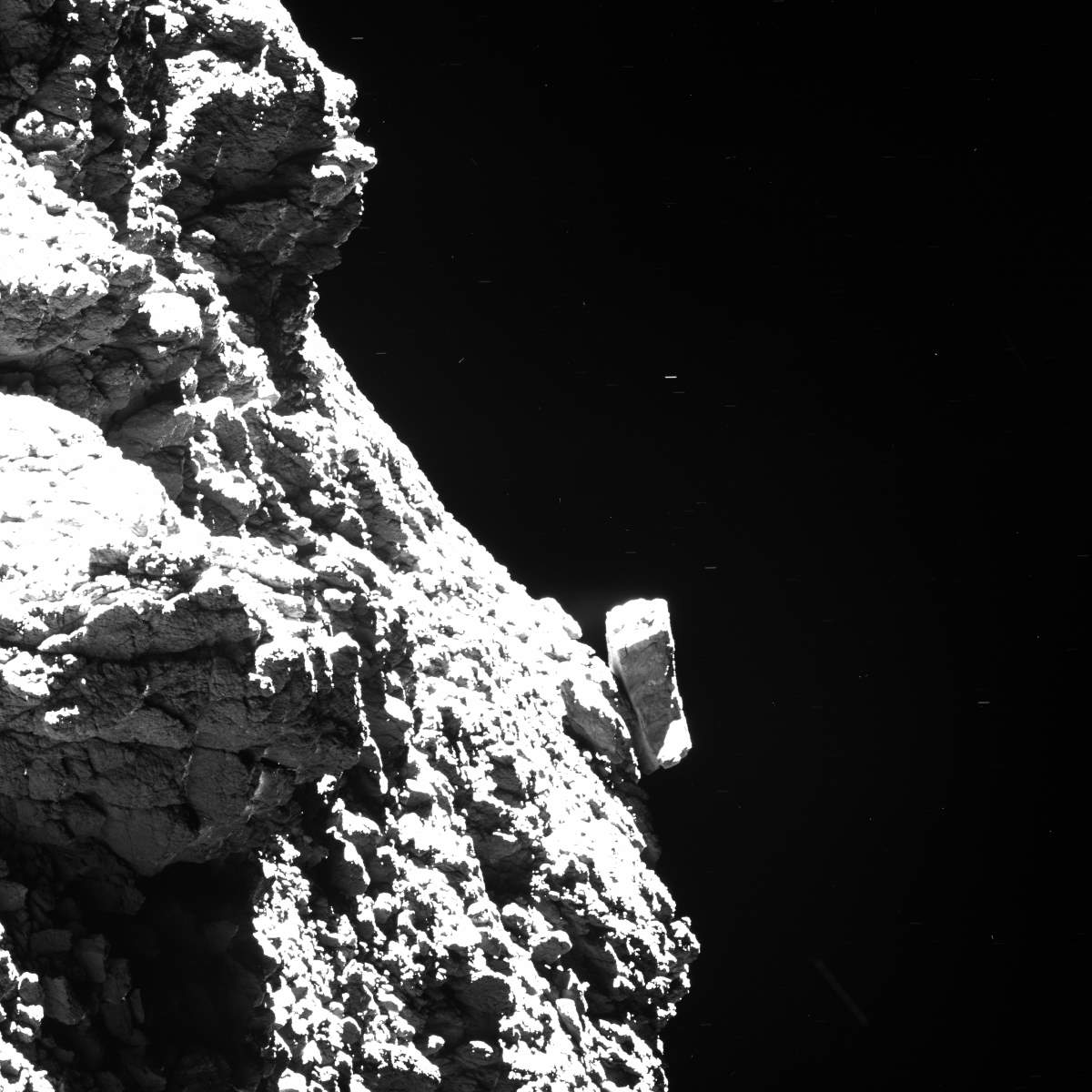 Rosetta lander Philae waving