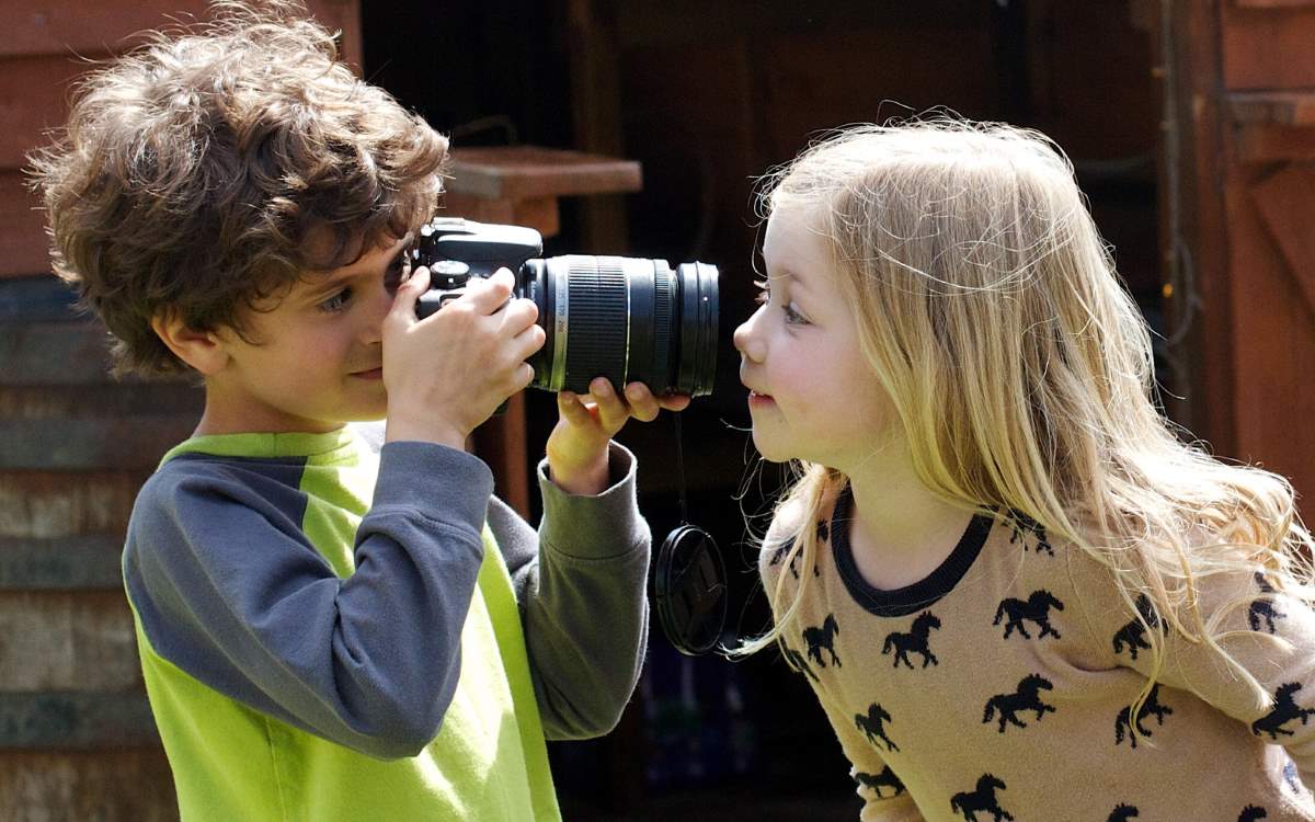 Teaching photography to the kids