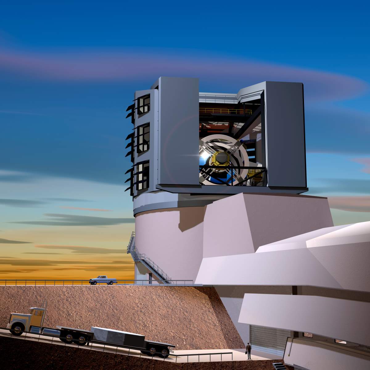 Large Synoptic Survey Telescope (LSST) Primary Mirror - Artist Conception