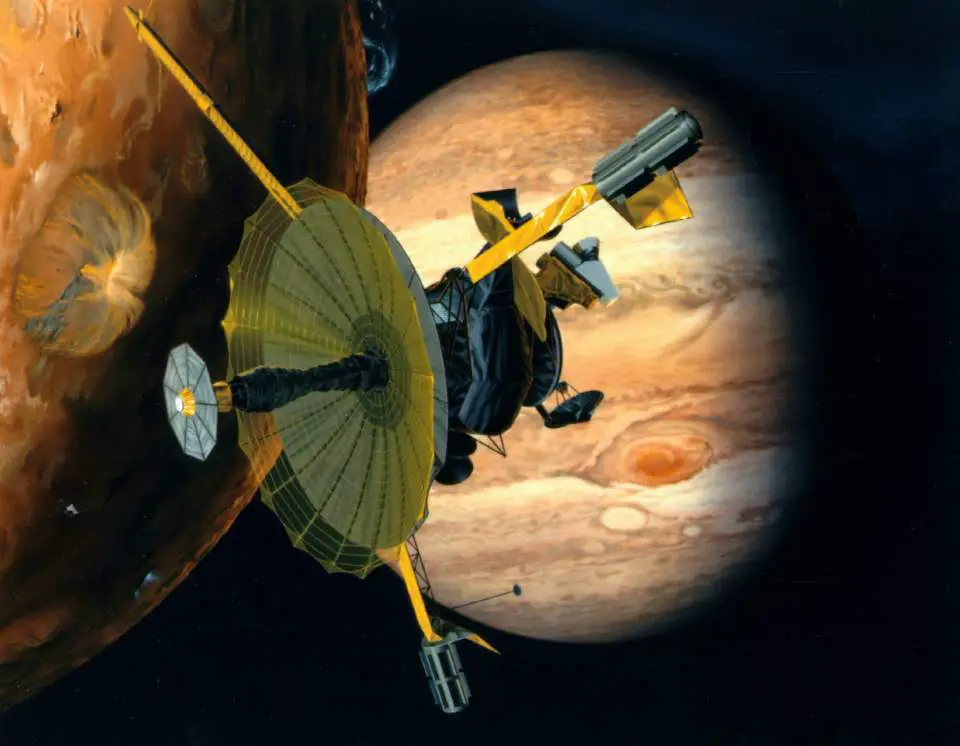 Artist conception of Galileo spacecraft
