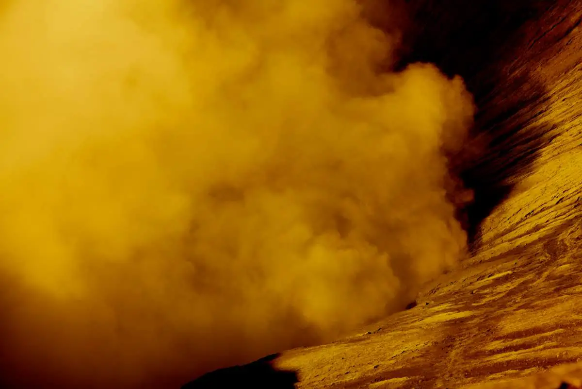Facts about Mars: a dust storm