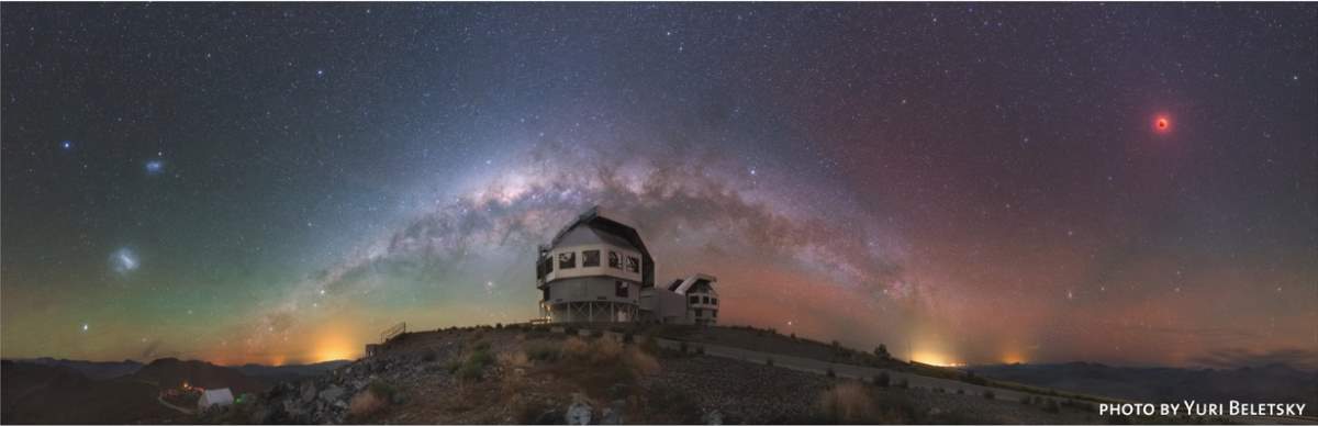 Milky Way from Las Campanas Observatory. Photo by Yuri Beletsky