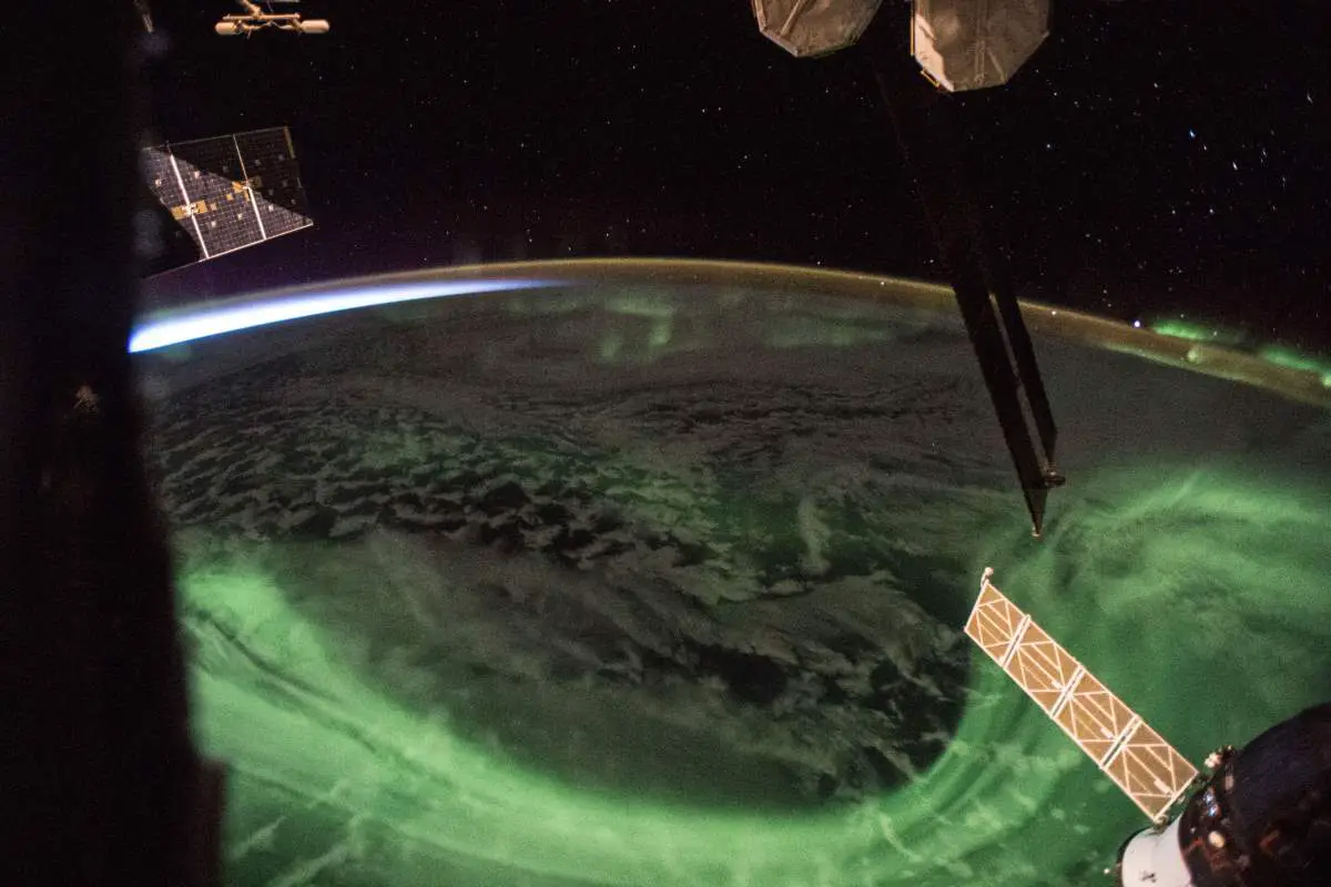 Top 10 Most Beautiful Earth Photos Taken From the International Space Station in 2018: The Aurora and the Sunrise. April 11, 2018.