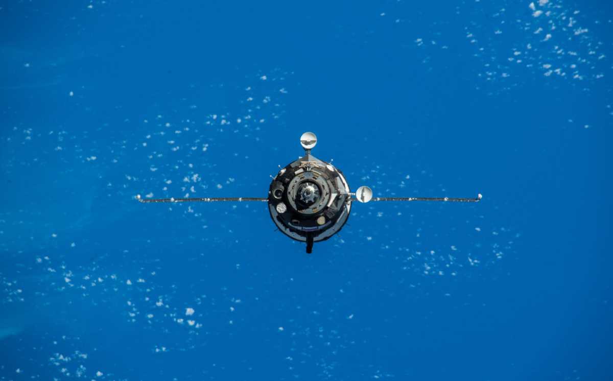 Soyuz MS-11 approaching to the ISS. December 3, 2018.