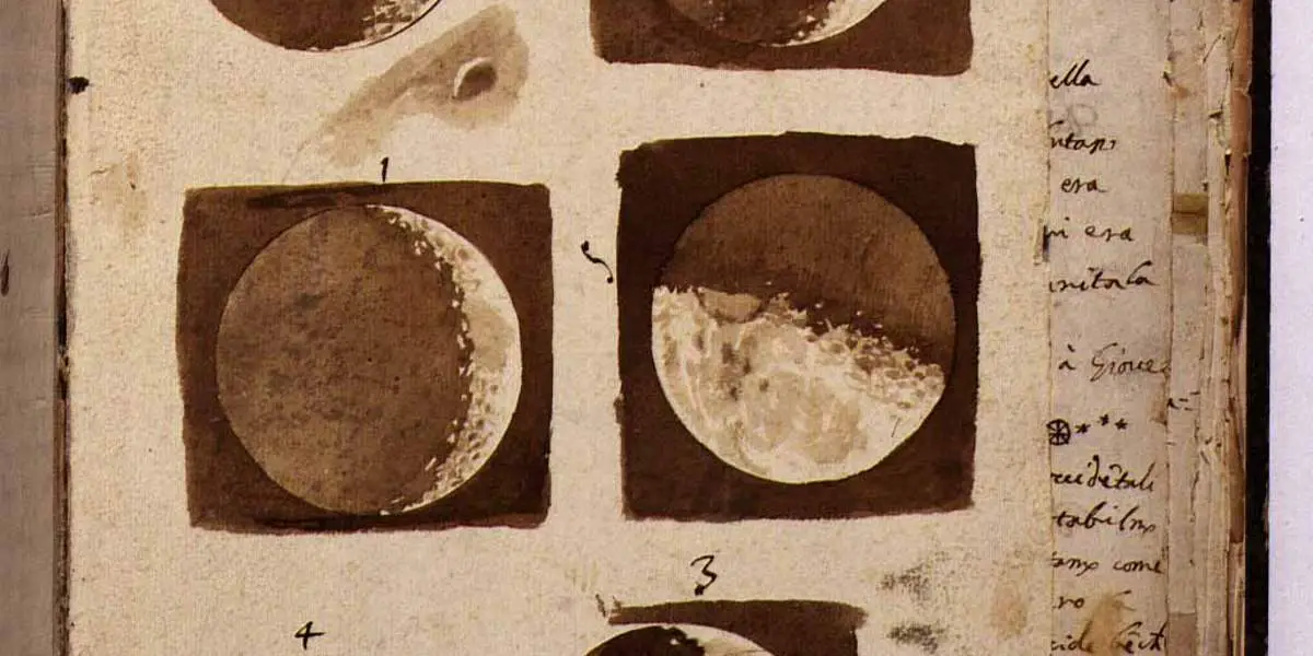 Galileo Galilei's Moon Drawings (cropped)