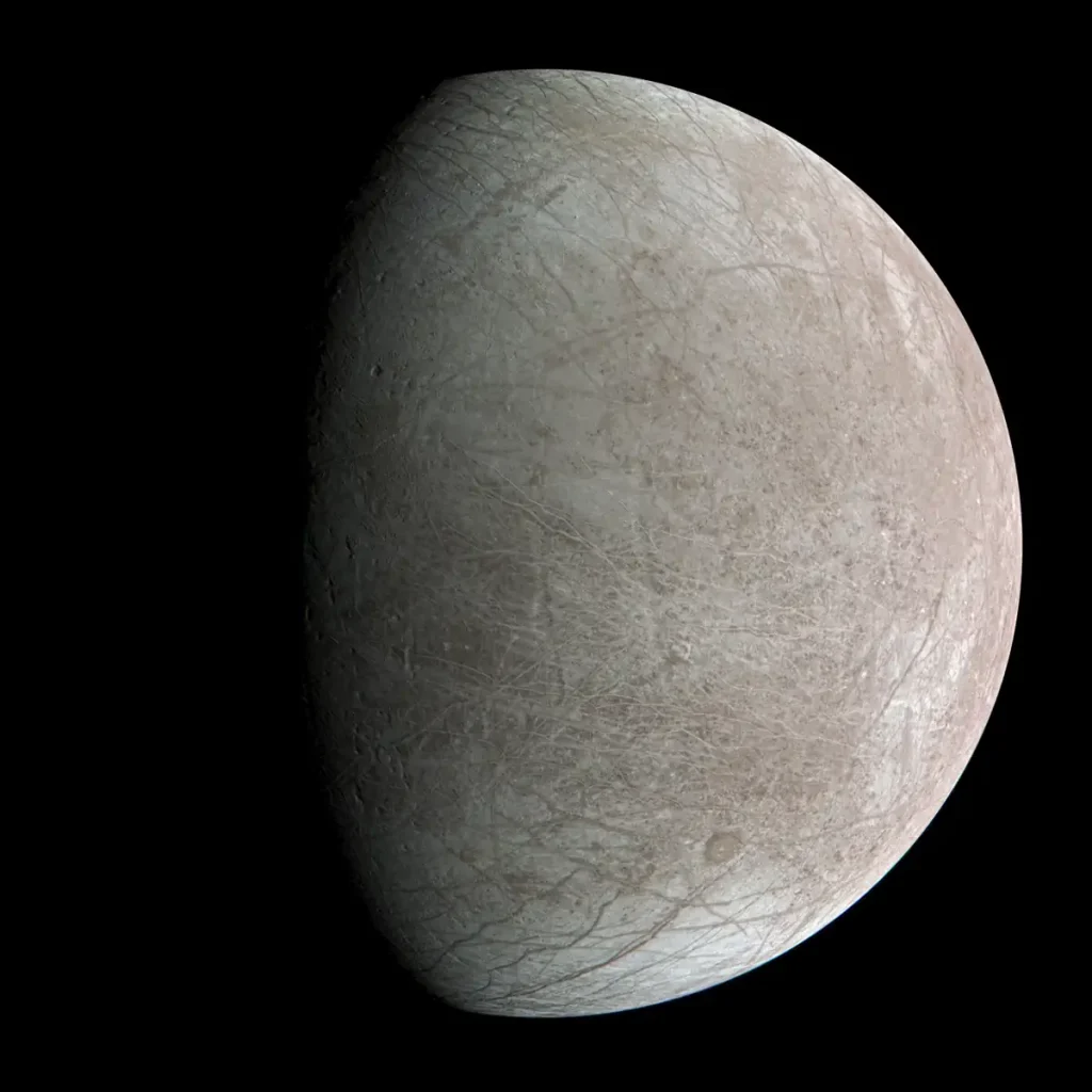 Largest non-planets in the solar system: Europa