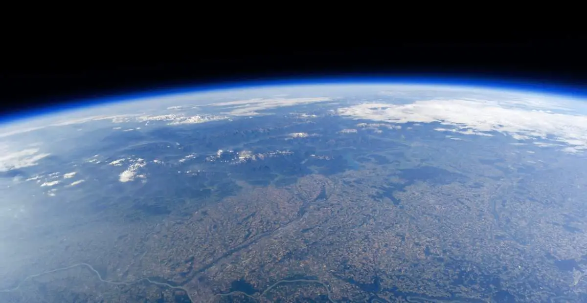 Earth from a weather balloon