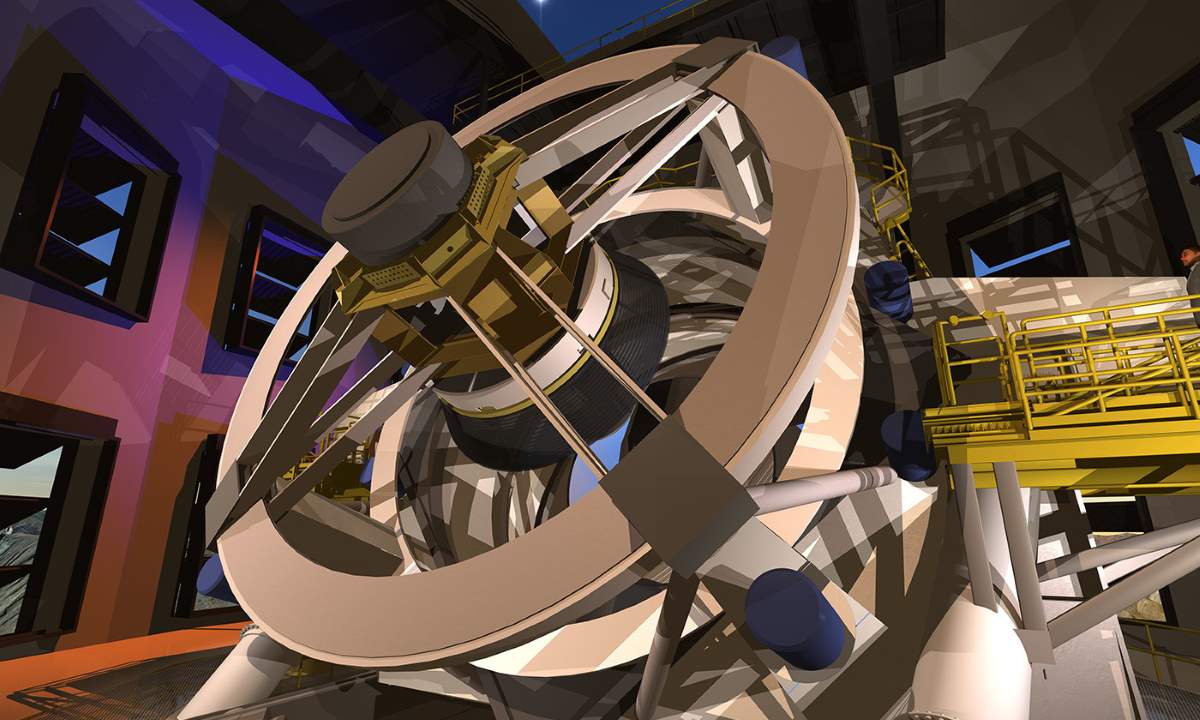 What high-speed astronomy can tell us about the galactic zoo: An artist's conception of the primary mirror of the Large Synoptic Survey Telescope (LSST)