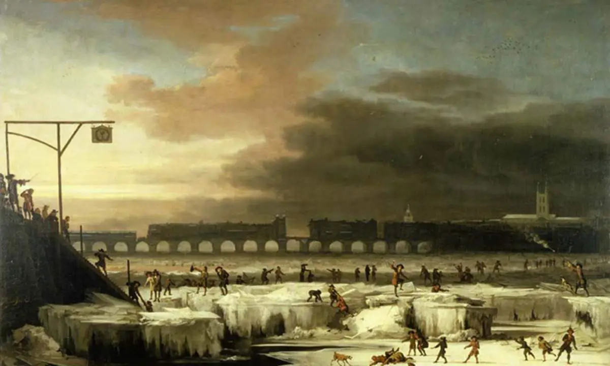 Little Ice Age. The Frozen Thames.