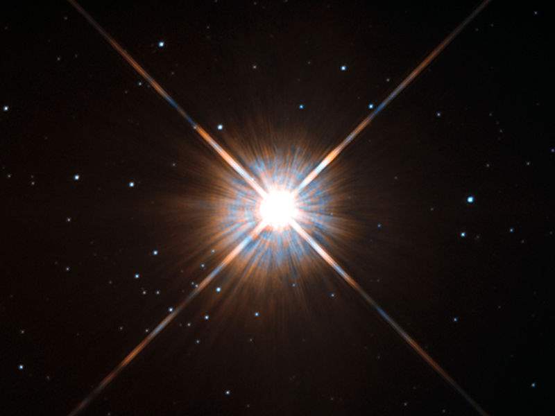 Nearest stars - Proxima Centauri as seen by the Hubble Space Telescope