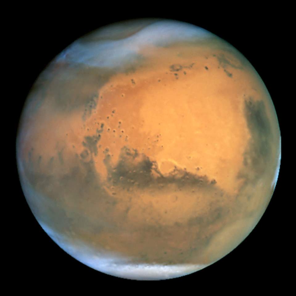 Mars photo by the Hubble Space Telescope (June 26, 2001)