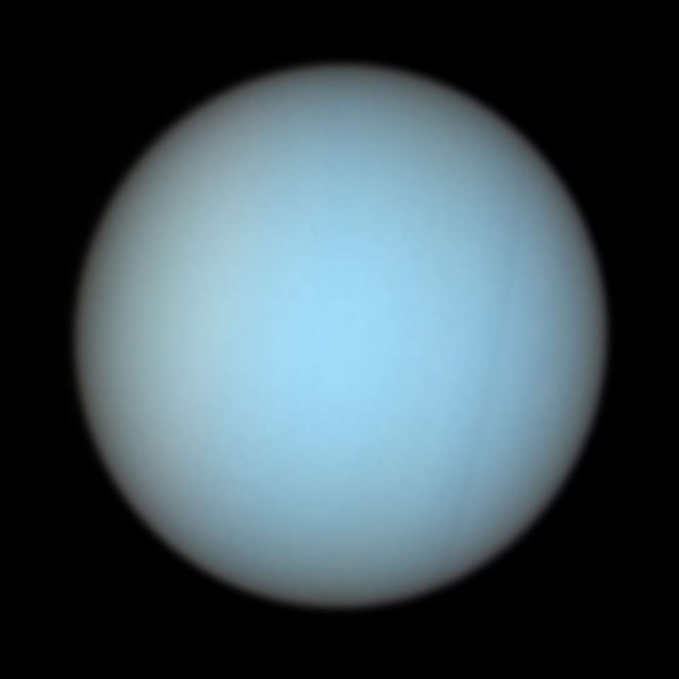 Uranus photo by the Hubble Space Telescope (2004)