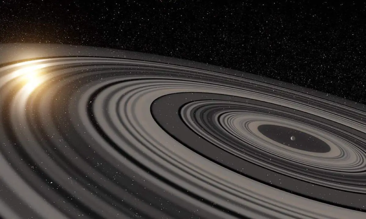 Exoplanet J1407b and its rings