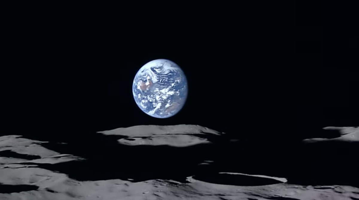 Earth from the Japanese Moon orbiter SELENE (Kaguya)