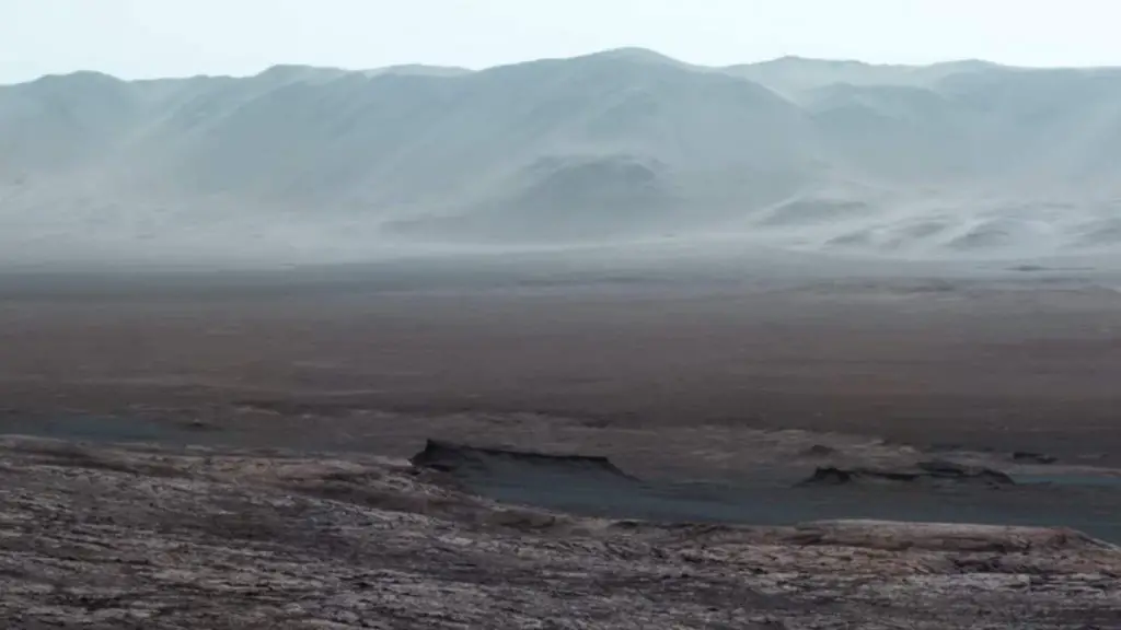 Martian Scenic Overlook by Curiosity: the Gale crater