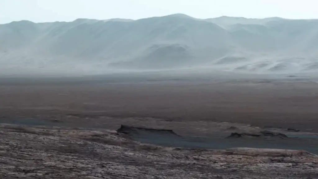 Gale crater by the Curiosity Rover