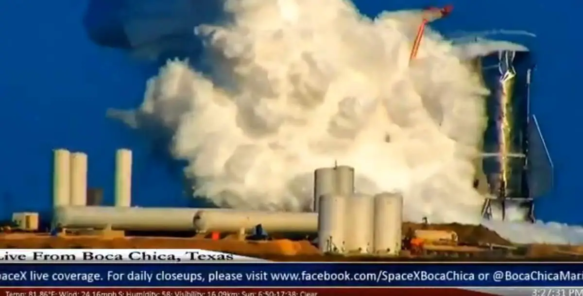 SpaceX Starship Mk1 prototype explosion
